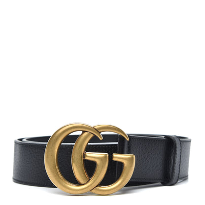 Gucci Textured Calfskin Double G 40mm Belt 90 36 Black 1 of 4