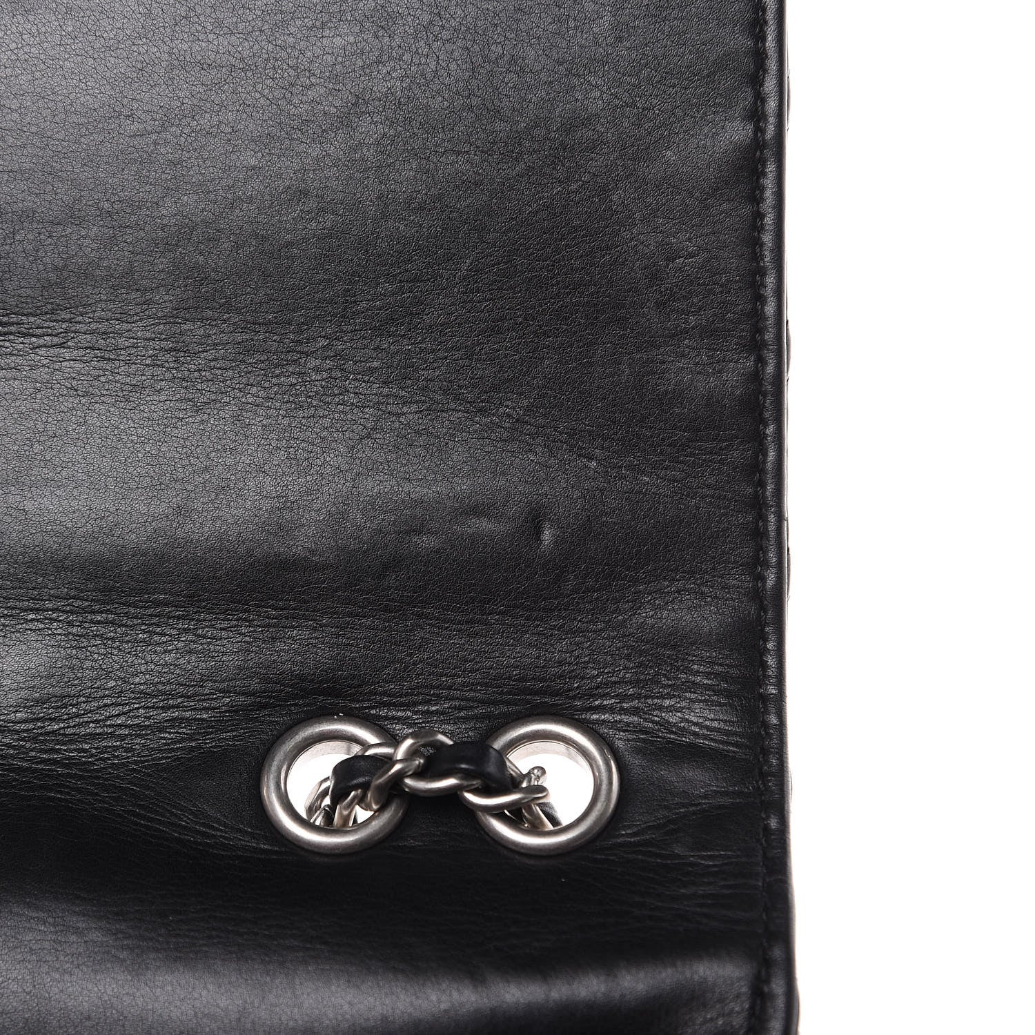 Chanel Calfskin Studded Chevron Quilted Flap Black 12 of 16