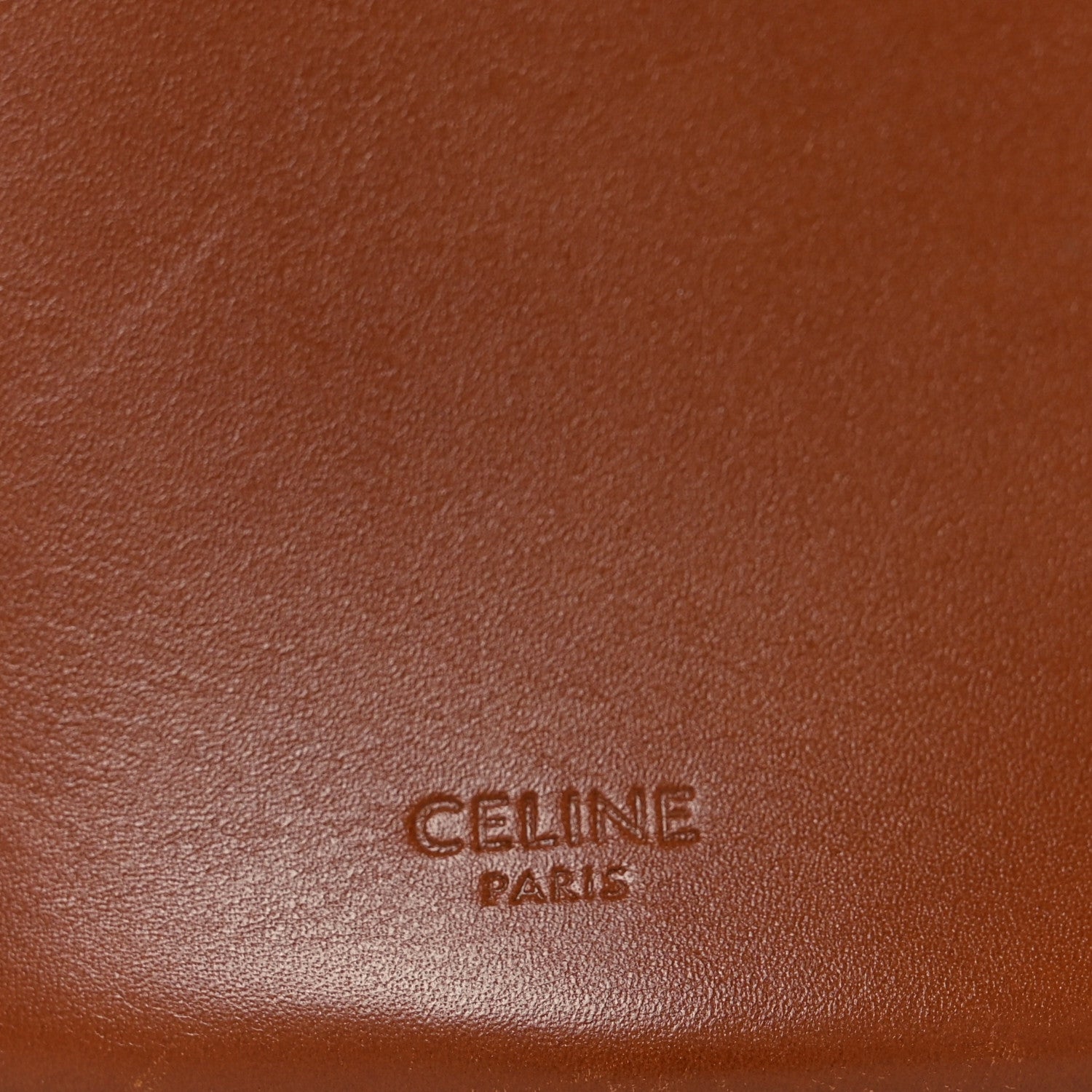 Celine Satinated Calfskin Maillon Triomphe Bucket Bag Tan 6 of 10