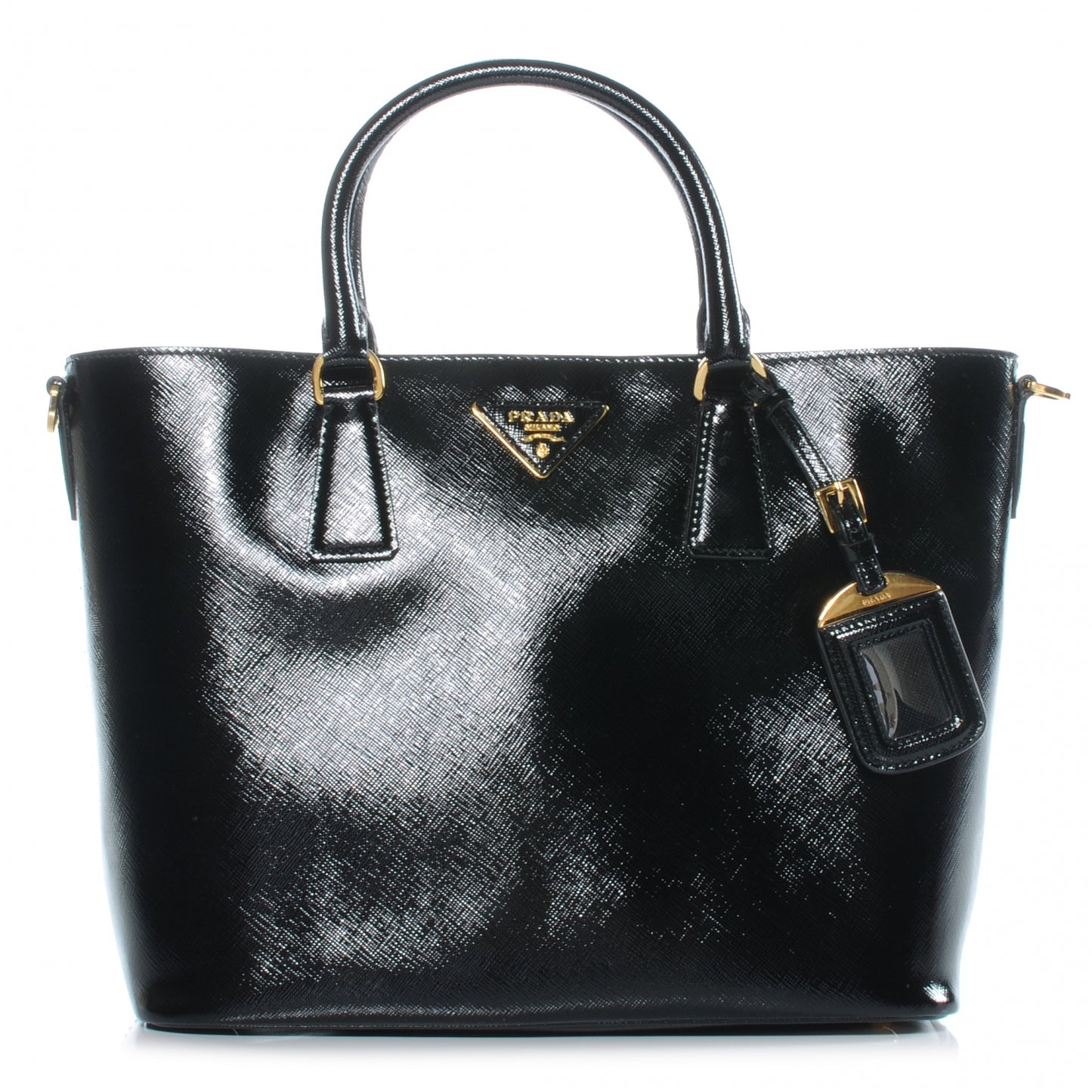 Saffiano Vernice Tote Black