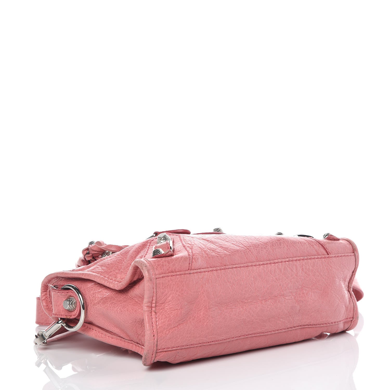 Balenciaga Agneau Giant 12 Silver Hardware Mini City Rose Bombon Raspberry 4 of 10