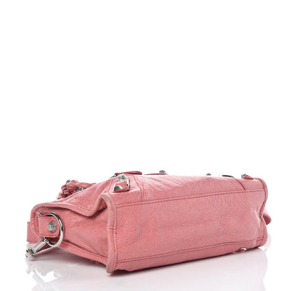 Balenciaga Agneau Giant 12 Silver Hardware Mini City Rose Bombon Raspberry 4 of 10