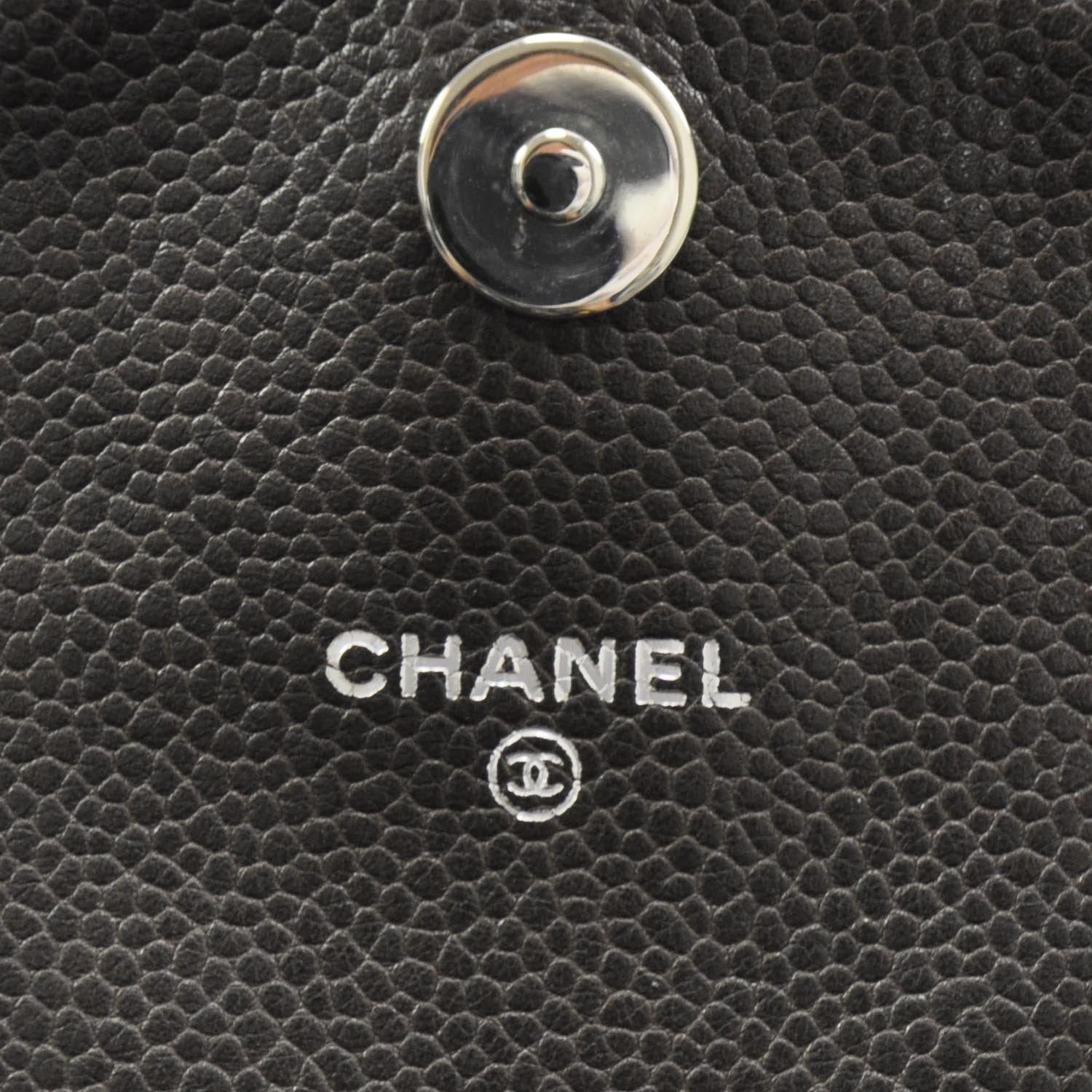 Chanel Caviar Half Moon Wallet On Chain WOC Dark Brown 7 of 10
