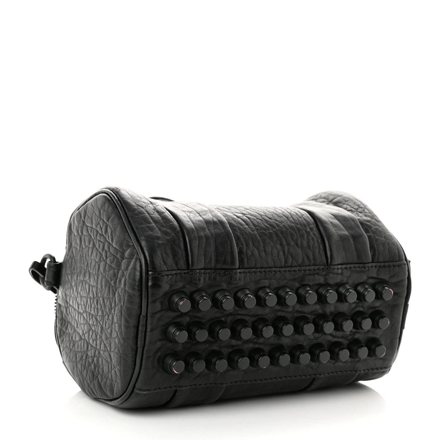 Alexander Wang Pebbled Lambskin Mini Rockie Black Matte Black Hardware 4 of 9