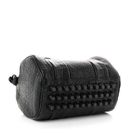 Alexander Wang Pebbled Lambskin Mini Rockie Black Matte Black Hardware 4 of 9