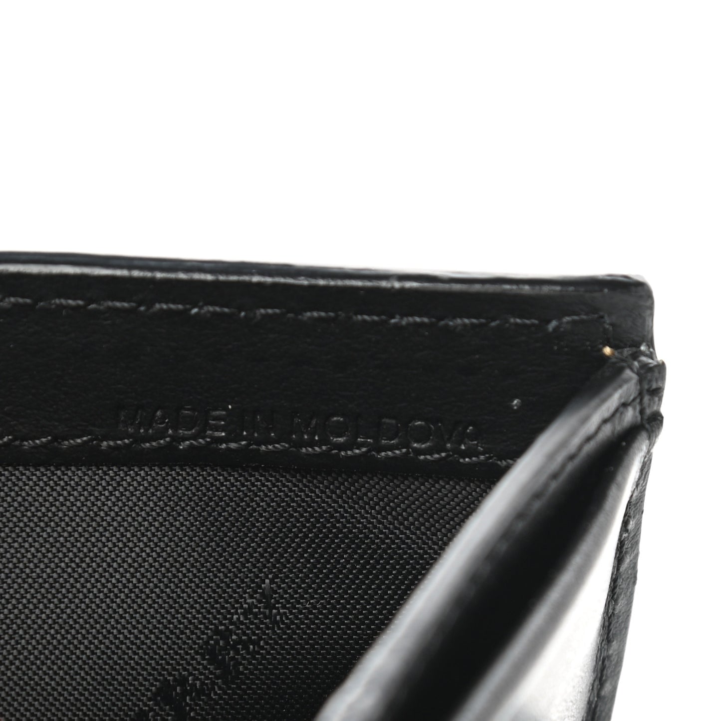 Canvas Vintage Check Coin Purse Wallet Black