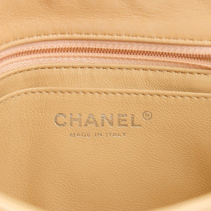 Chanel Lambskin Quilted Mini Square Flap Beige Clair 8 of 10