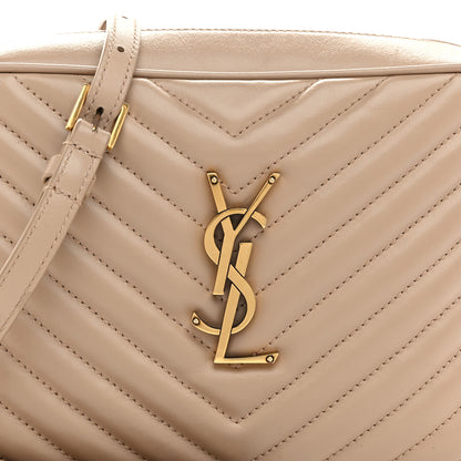 Saint Laurent Calfskin Matelasse Monogram Lou Camera Bag Nude Powder 8 of 10
