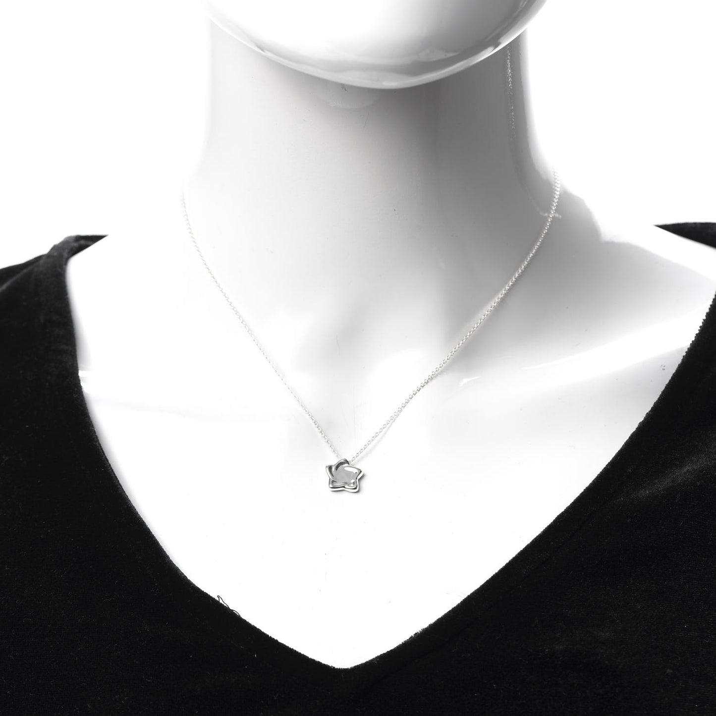Sterling Silver Elsa Peretti Star Pendant Necklace