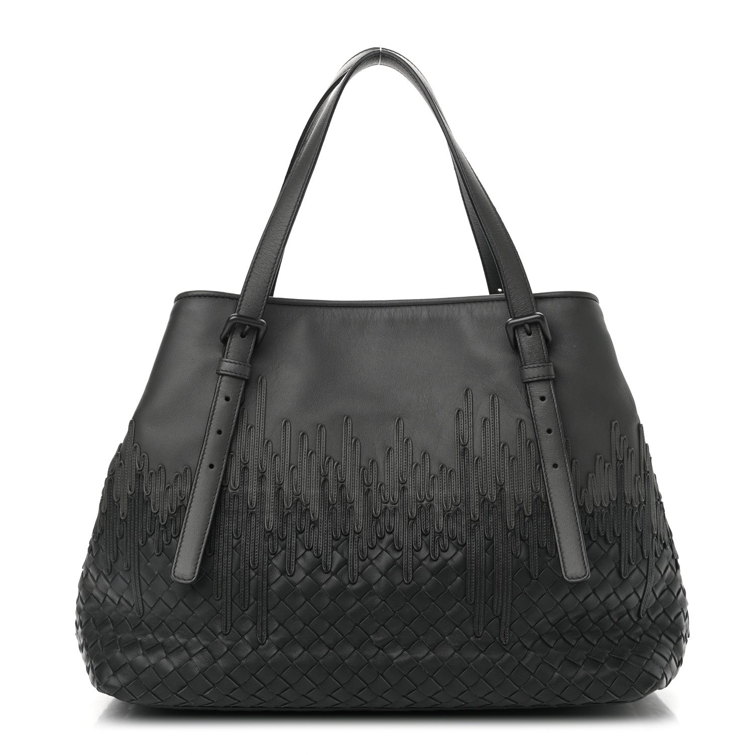 Bottega Veneta Nappa Intrecciato Medium Flow Wave Tote Ardoise 1 of 10