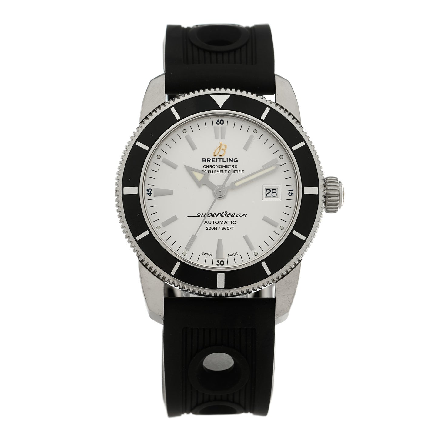 Stainless Steel Rubber 42mm Superocean Heritage II B20 Automatic Watch A17321