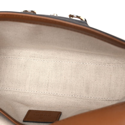 Gucci GG Supreme Monogram Horsebit 1955 Soft Small Shoulder Bag Beige Brown Sugar 5 of 11
