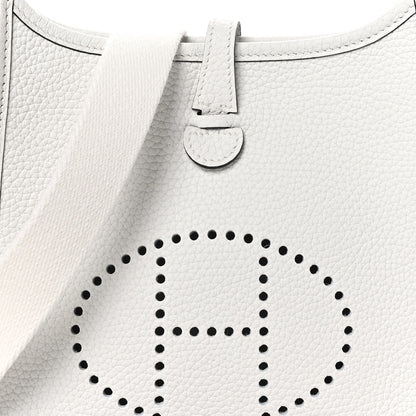 Hermes Taurillon Clemence Amazone Evelyne TPM New White 8 of 11