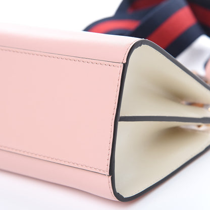 Gucci Nappa Bamboo Web Mini Nymphaea Top Handle Bag Perfect Pink Mystic White 9 of 10