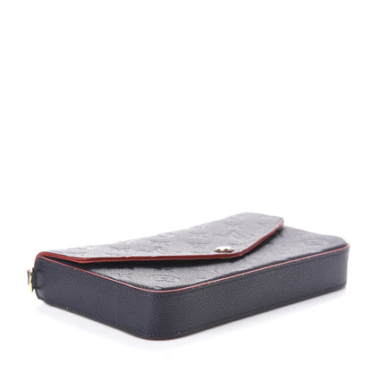 Louis Vuitton Empreinte Pochette Felicie Chain Wallet Marine Rouge 4 of 8