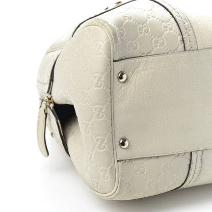 Gucci Guccissima Signoria Large Dome Bag Off White 5 of 11