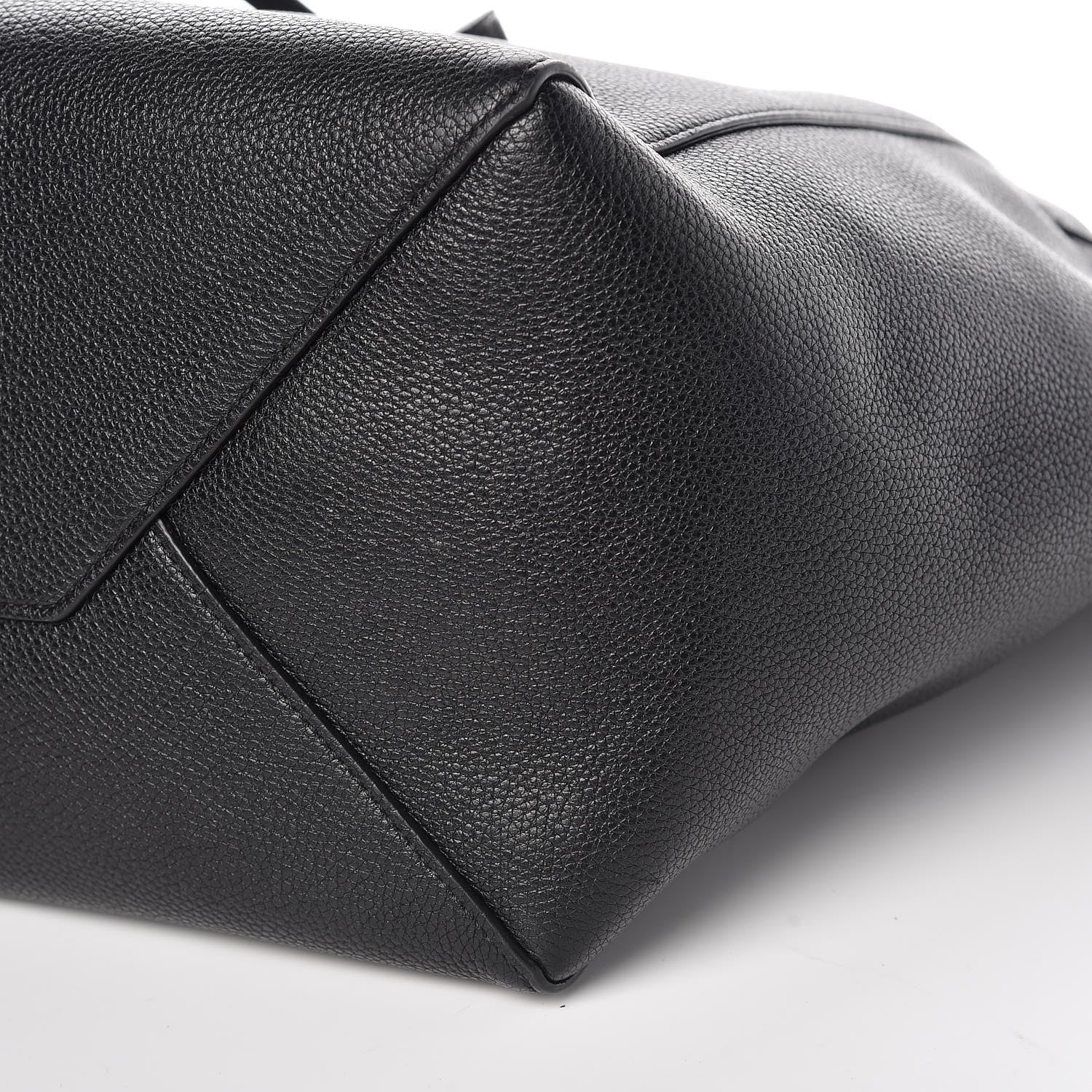 Celine Soft Grained Calfskin Small Belt Cabas Phantom Black 9 of 9