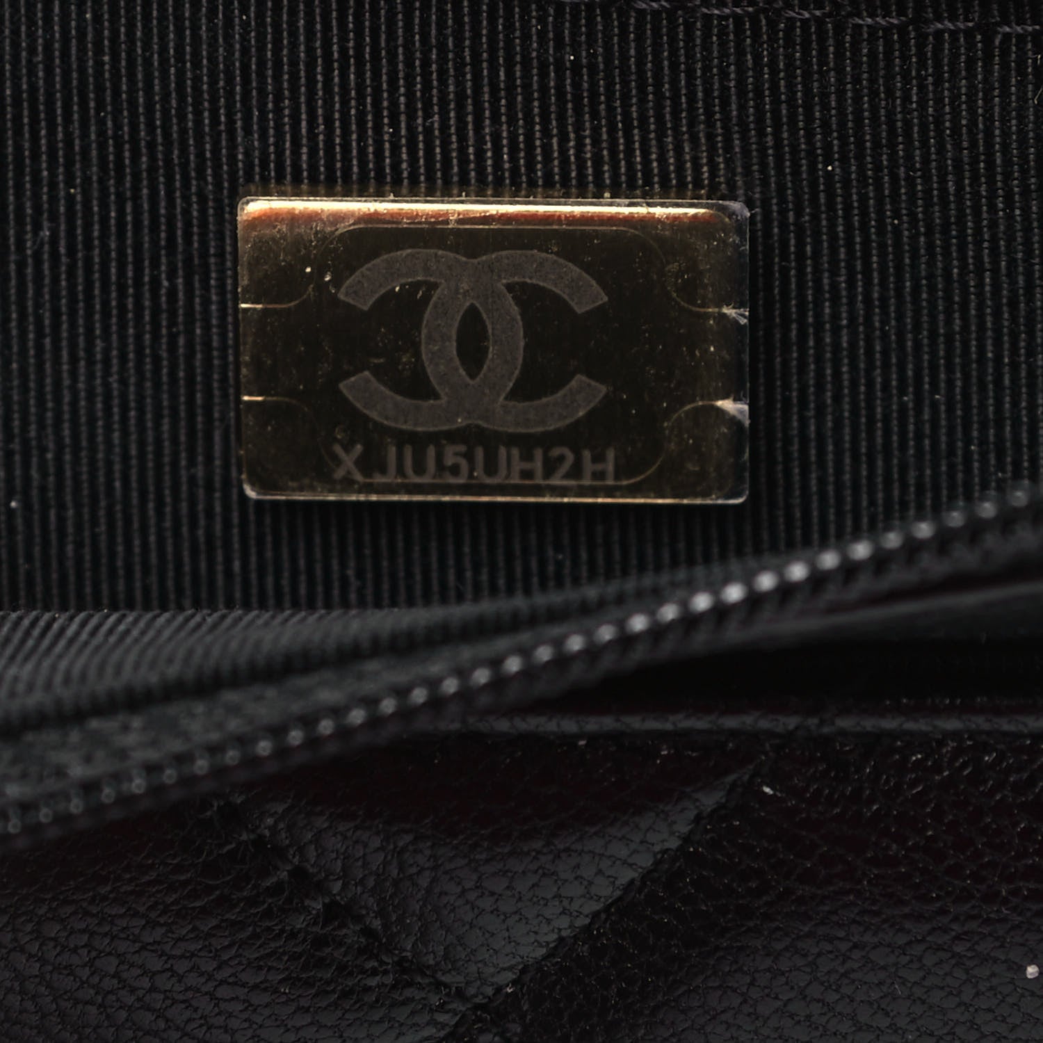 Chanel Goatskin Quilted Quilted Like A Wallet Wallet On Chain WOC Black 5 of 7