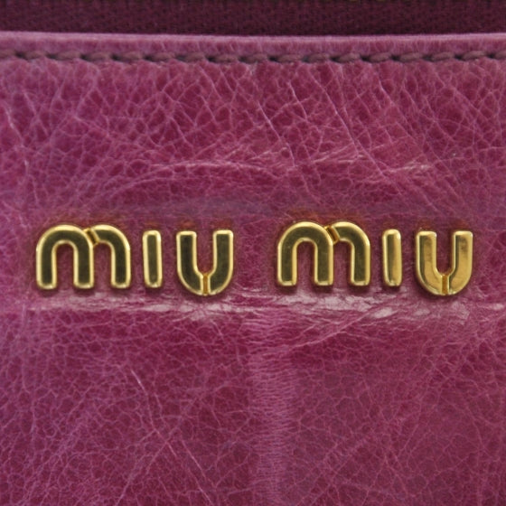 Miu Miu Vitello Lux Bag Fuchsia 7 of 11