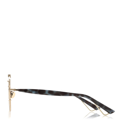 Christian Dior Technologic Sunglasses Gold Blue 3 of 9