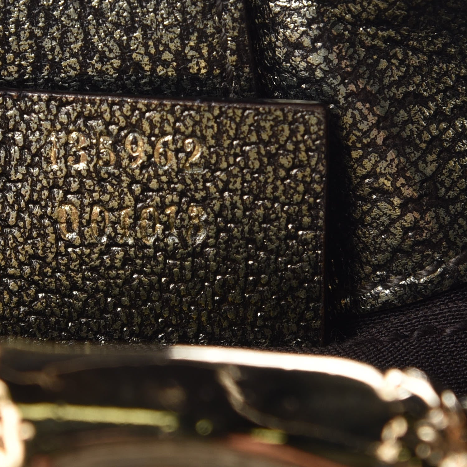 Gucci Monogram Bamboo Chain Tom Ford Shoulder Bag Metallic 7 of 7