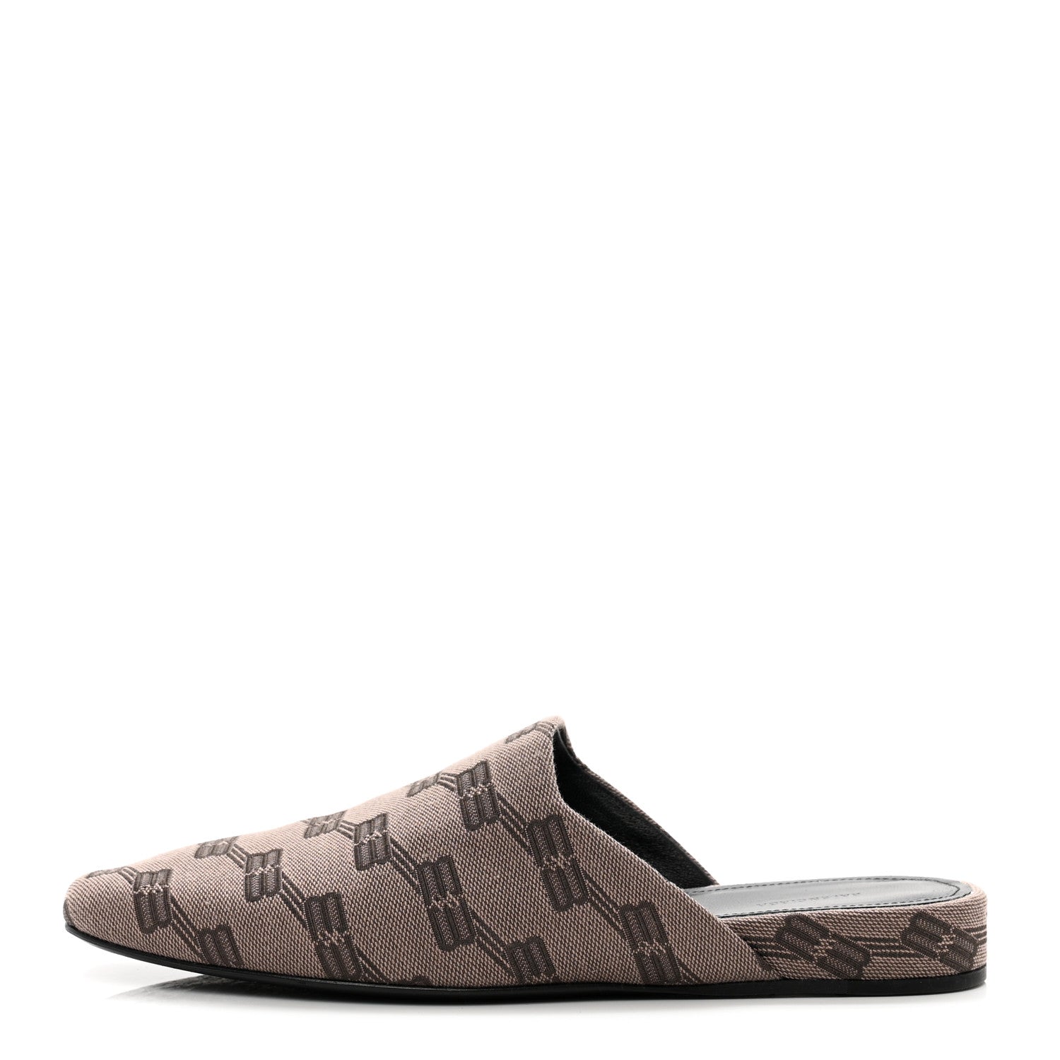 Balenciaga Jacquard BB Monogram Cosy Mules 37 Dark Mink Grey Dark Brown 1 of 9
