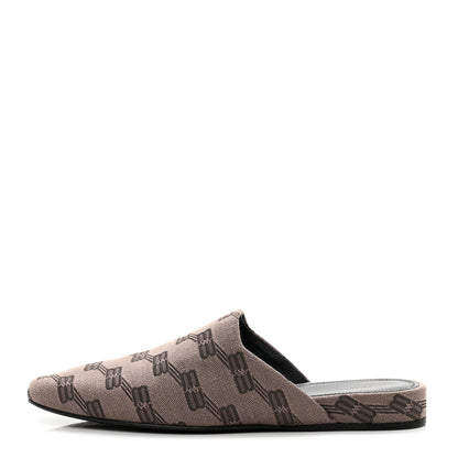 Balenciaga Jacquard BB Monogram Cosy Mules 37 Dark Mink Grey Dark Brown 1 of 9