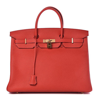 Hermes Togo Birkin 40 Geranium 1 of 38