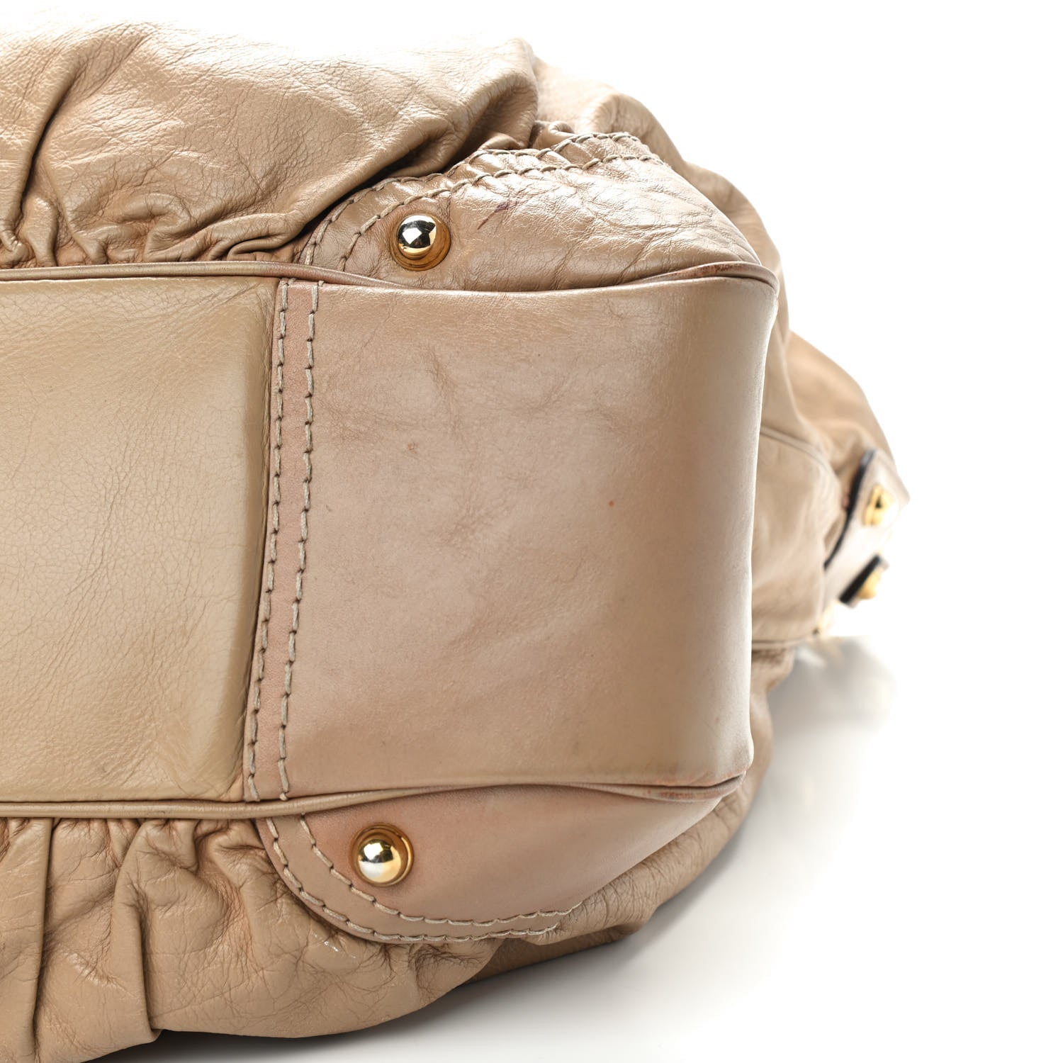 Gucci Calfskin Large Jockey Hobo Tan 8 of 16