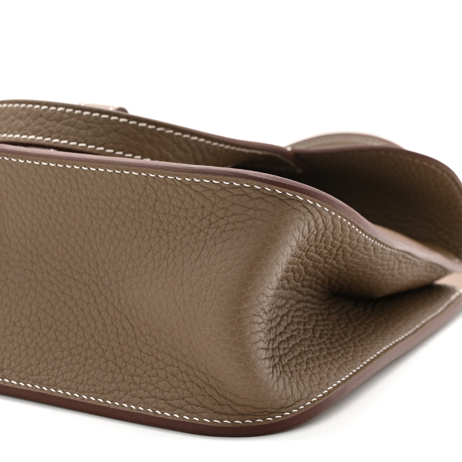 Hermes Taurillon Clemence Halzan 25 Etoupe 1843404 – FASHIONPHILE