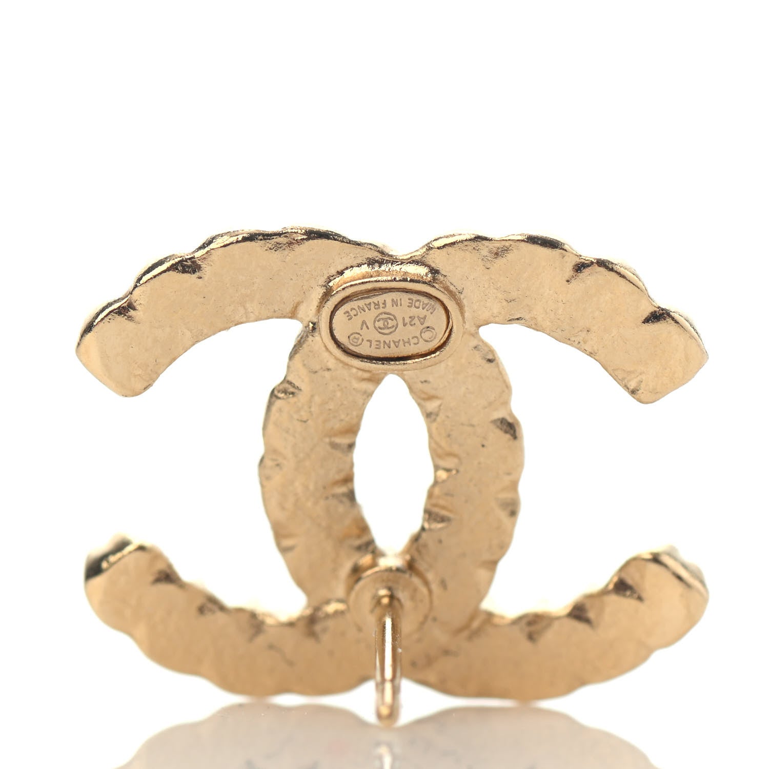 Chanel Crystal Over The Rainbow CC Earrings Gold Multicolor 3 of 3