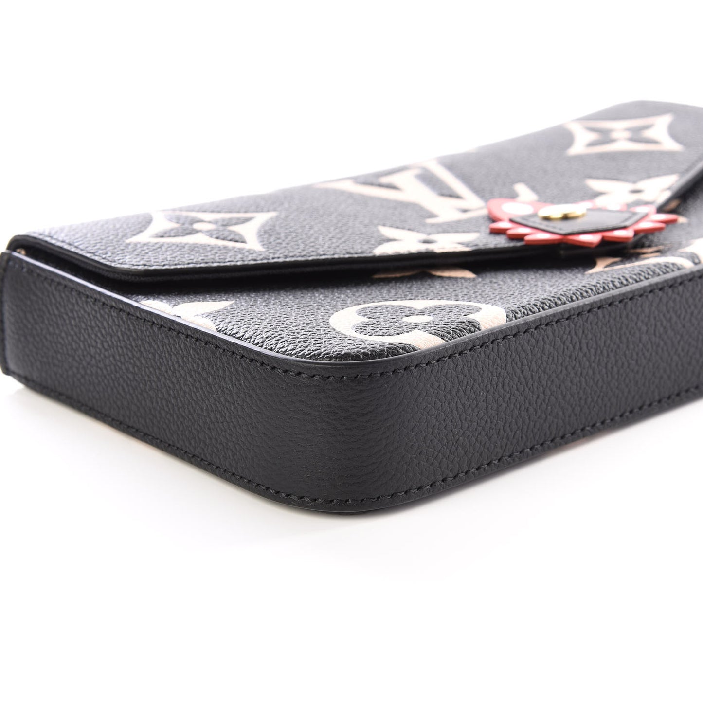 Empreinte Monogram Giant Crafty Pochette Felicie Black Creme