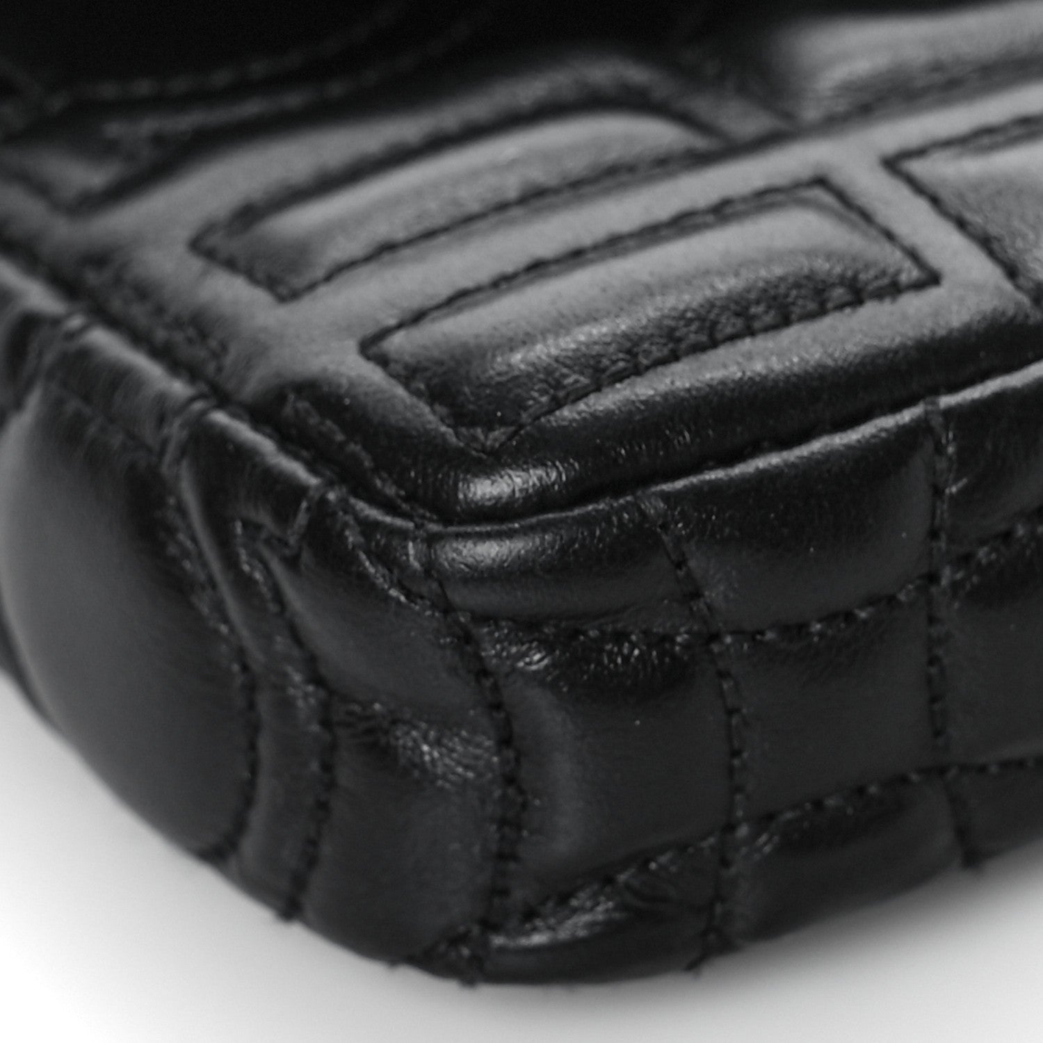 Salvatore Ferragamo Calfskin Quilted Gancini Mini Bag Black 8 of 11