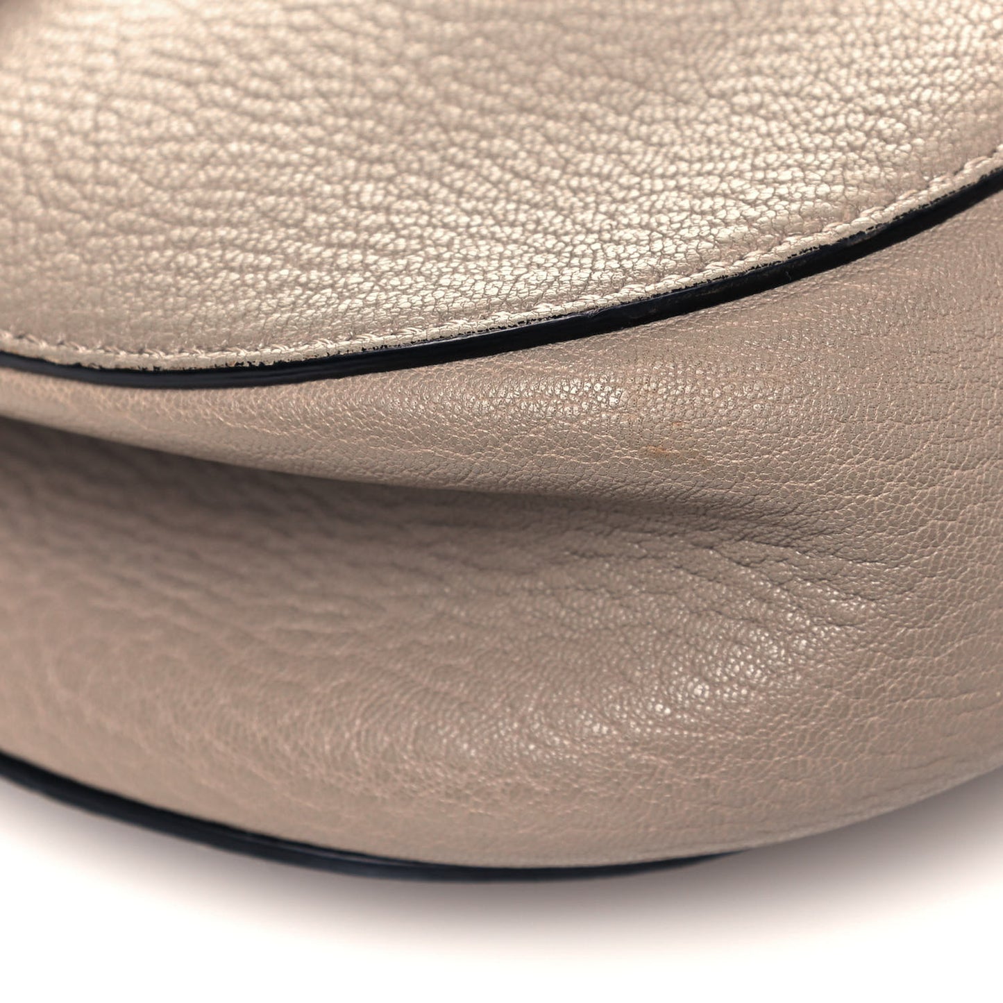 Grained Lambskin Drew Shoulder Bag Motty Grey