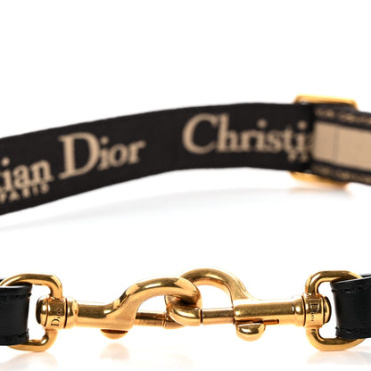 Christian Dior Canvas Embroidered Adjustable Shoulder Strap Black 5 of 7