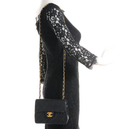 Chanel Lambskin Quilted Mini Square Flap Black 2 of 10