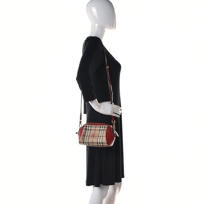 Burberry Haymarket Check Mini Blaze Crossbody Bag Red 2 of 17
