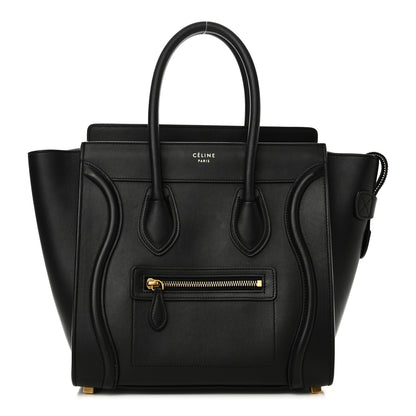 Celine Smooth Calfskin Micro Luggage Black 1 of 8