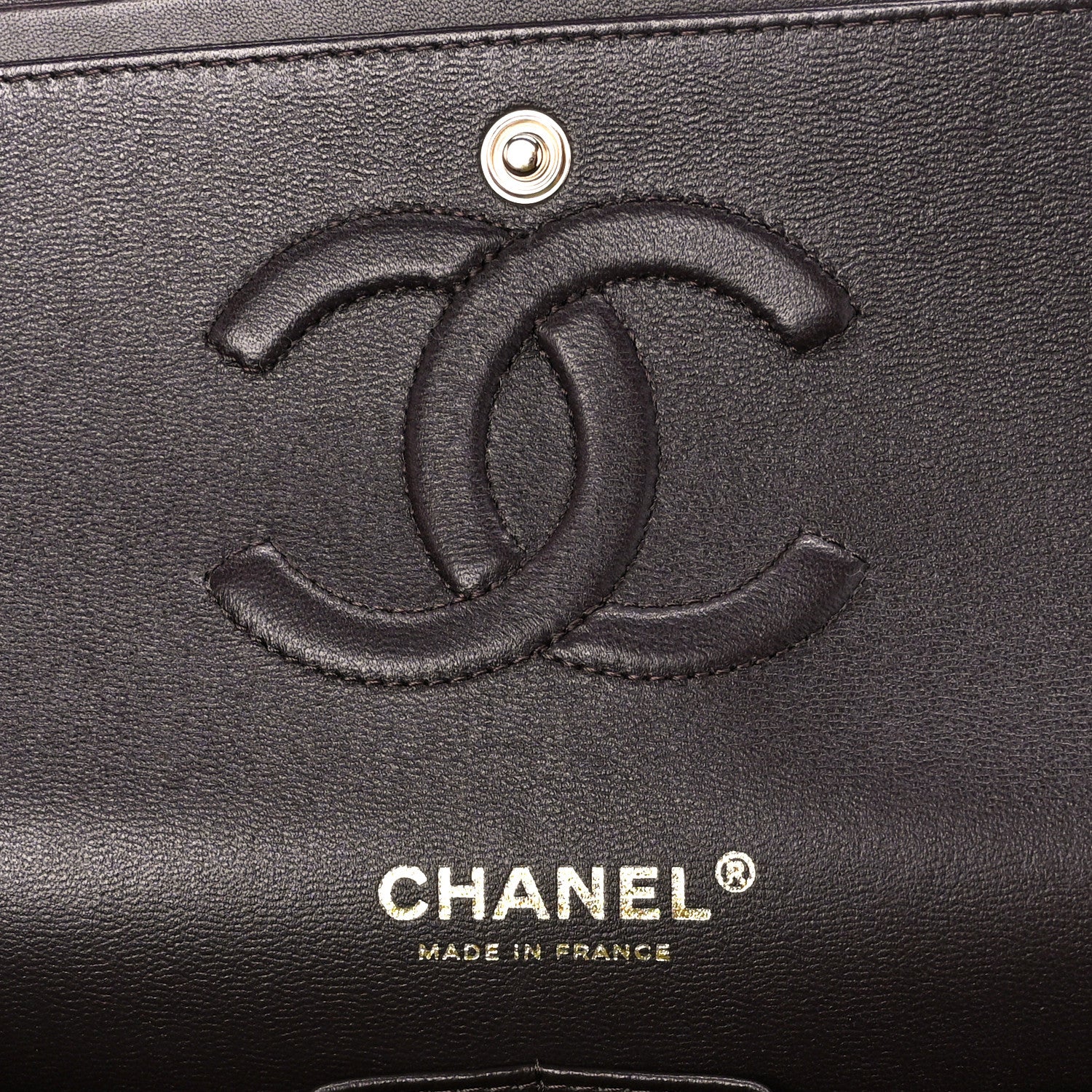 Chanel Lambskin Quilted Medium Double Flap Dark Brown 6 of 11