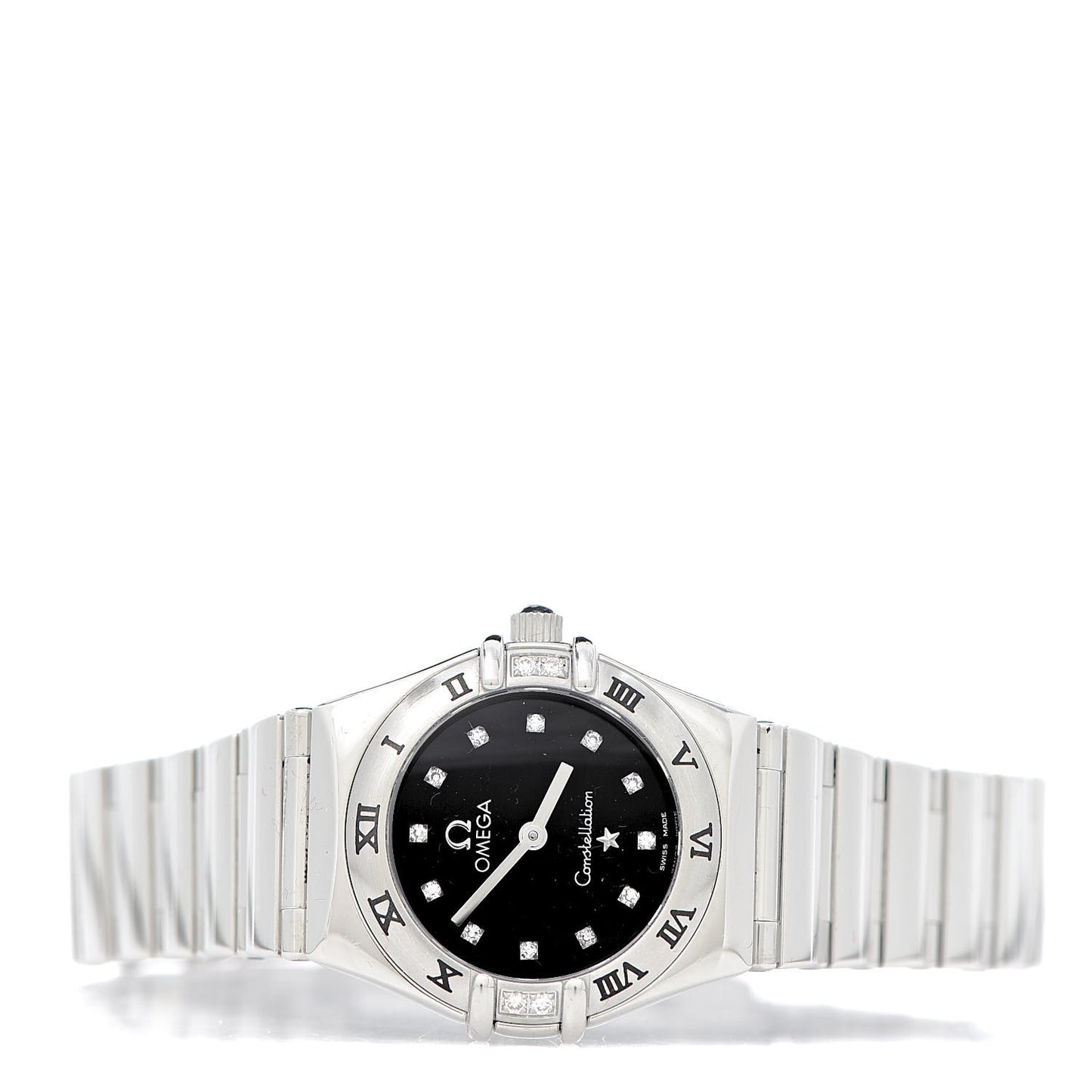Stainless Steel Diamond 22mm Constellation My Choice Quartz Watch Black 1566.56.00