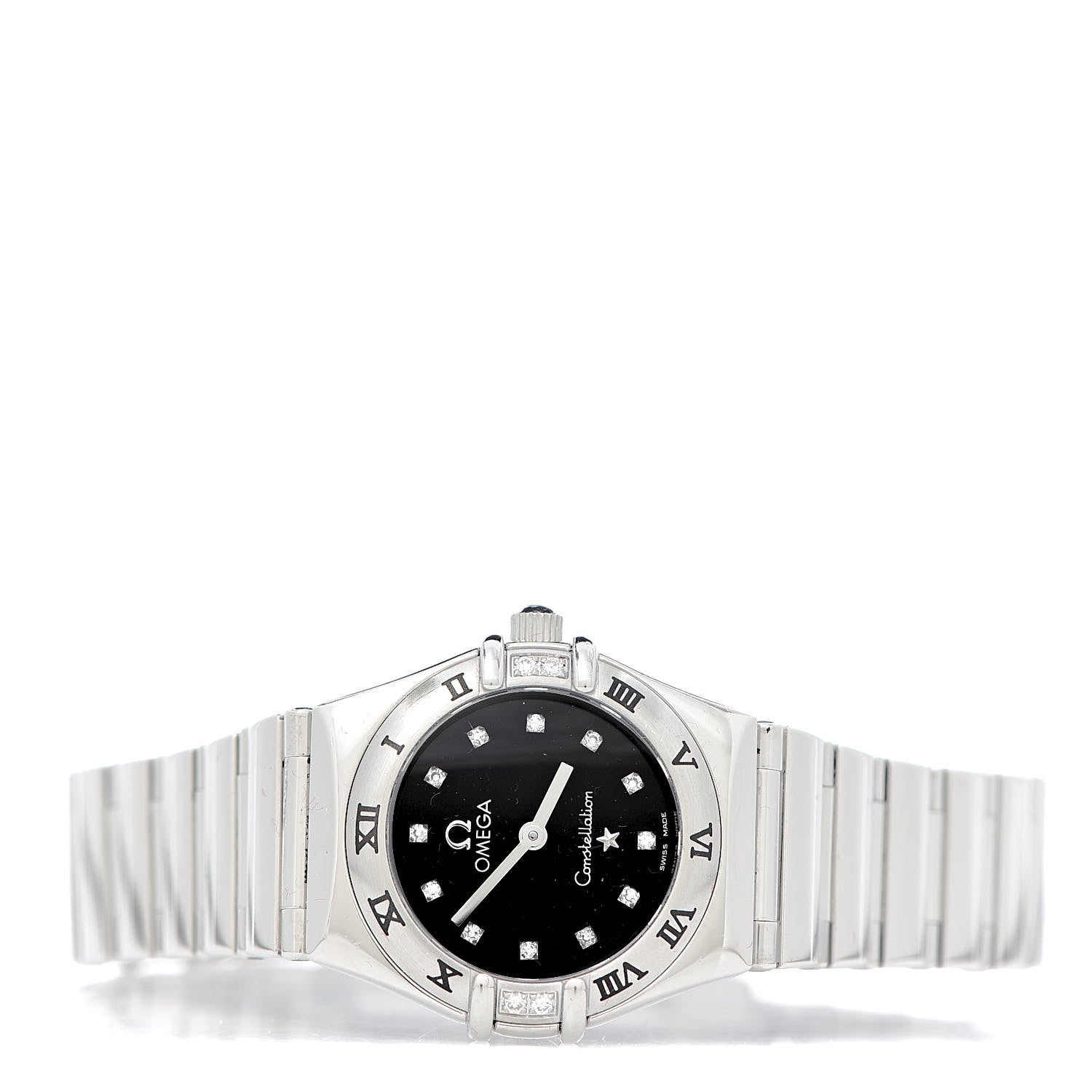 Omega Stainless Steel Diamond 22mm Constellation My Choice Quartz Watch Black 1566.56.00 3 of 6