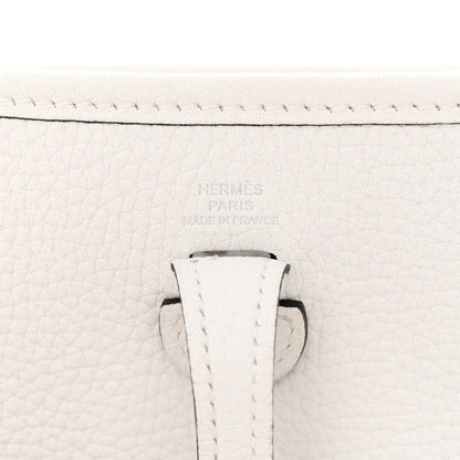 Hermes Taurillon Clemence Amazone Evelyne TPM New White 6 of 11