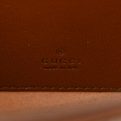 Gucci GG Supreme Monogram Calfskin Mini Padlock Top Handle Shoulder Bag Beige Black Cuir 6 of 14
