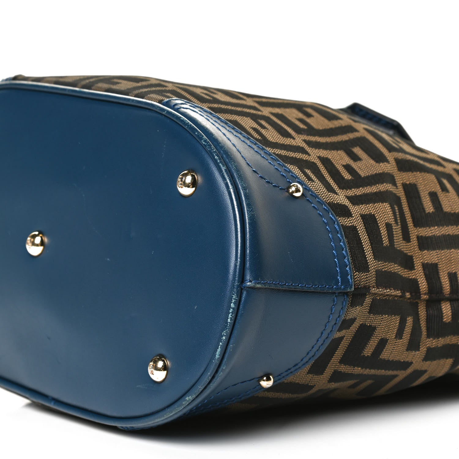Fendi Zucca Tote Tobacco Blue 10 of 12