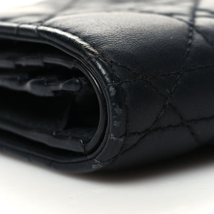 Christian Dior Lambskin Cannage Mini Lady Dior Wallet Black 12 of 12