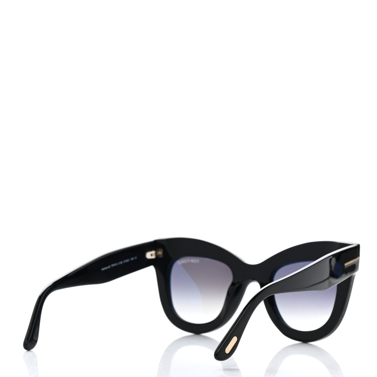 Tom Ford Karina Cat Eye Sunglasses TF612 Black 4 of 7