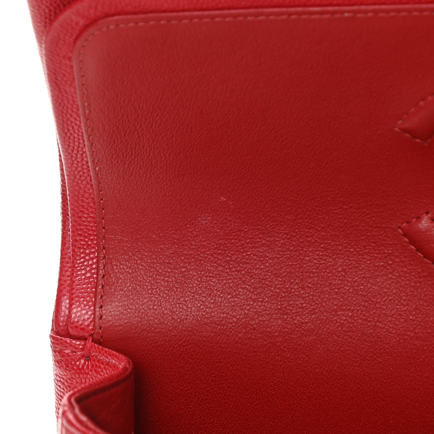 Chanel Caviar Quilted Medium Double Flap Red 14 of 16