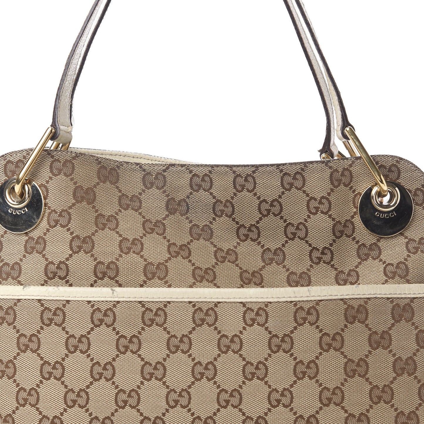 Monogram Medium Eclipse Shoulder Bag Off White