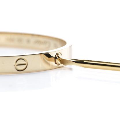 Cartier 18K Yellow Gold LOVE Bracelet 18 5 of 6