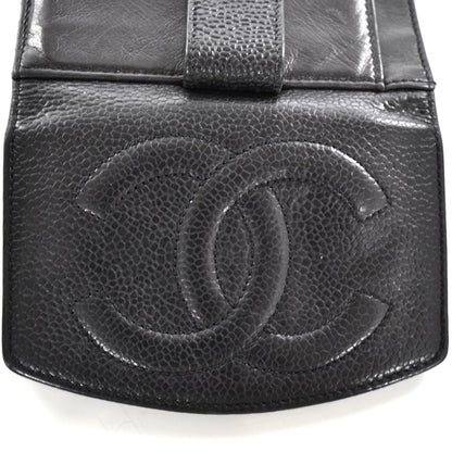 Chanel Caviar Compact Bi-Fold Wallet Black 5 of 8